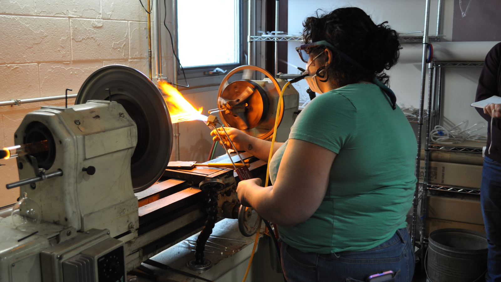 Flameworking Instructor Corina Guerra | Photo courtesy of Foci MCGA